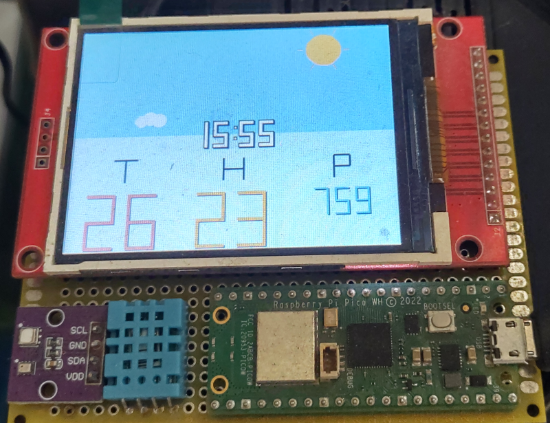 SPI Display Weather Station (Raspberry Pi Pico W + ILI9341)